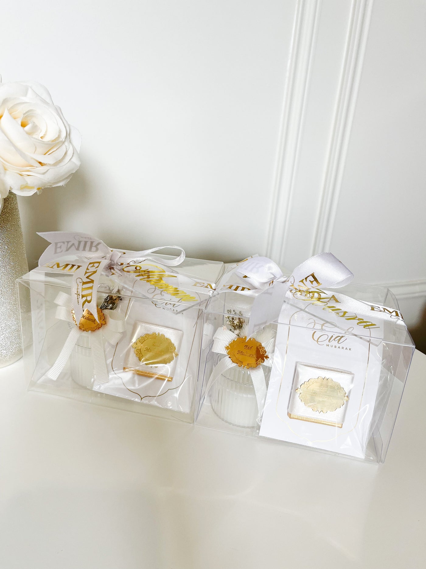 Coffret bougie + chocolat gold